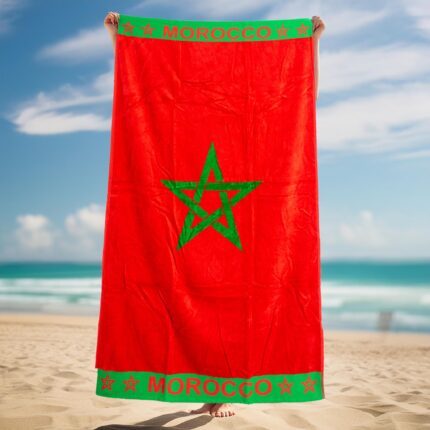 Boughaz Serviette de plage 100% coton