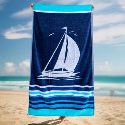 Boughaz Serviette de plage 100% coton